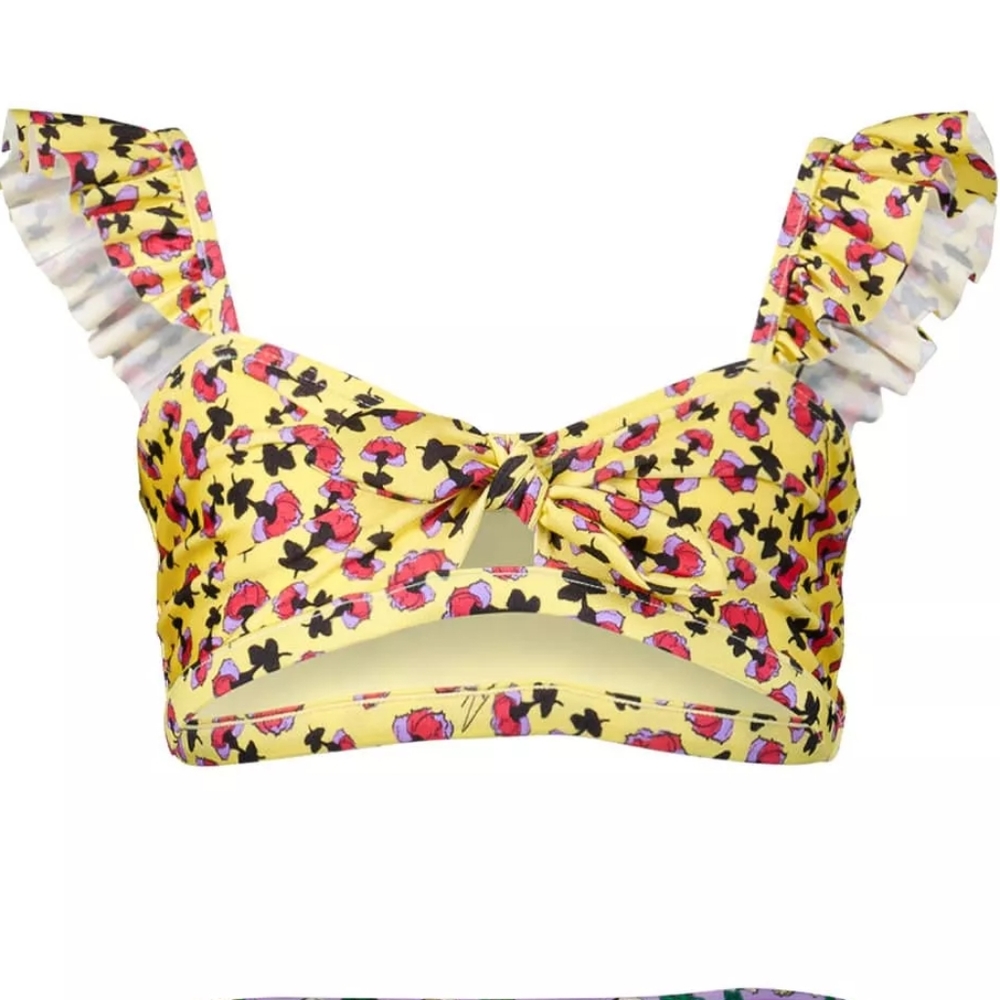 ZIMMERMANN Girls Tiggy Tie Bikini Top Size 4yrs